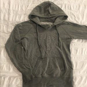 Guess hoodie gray small
